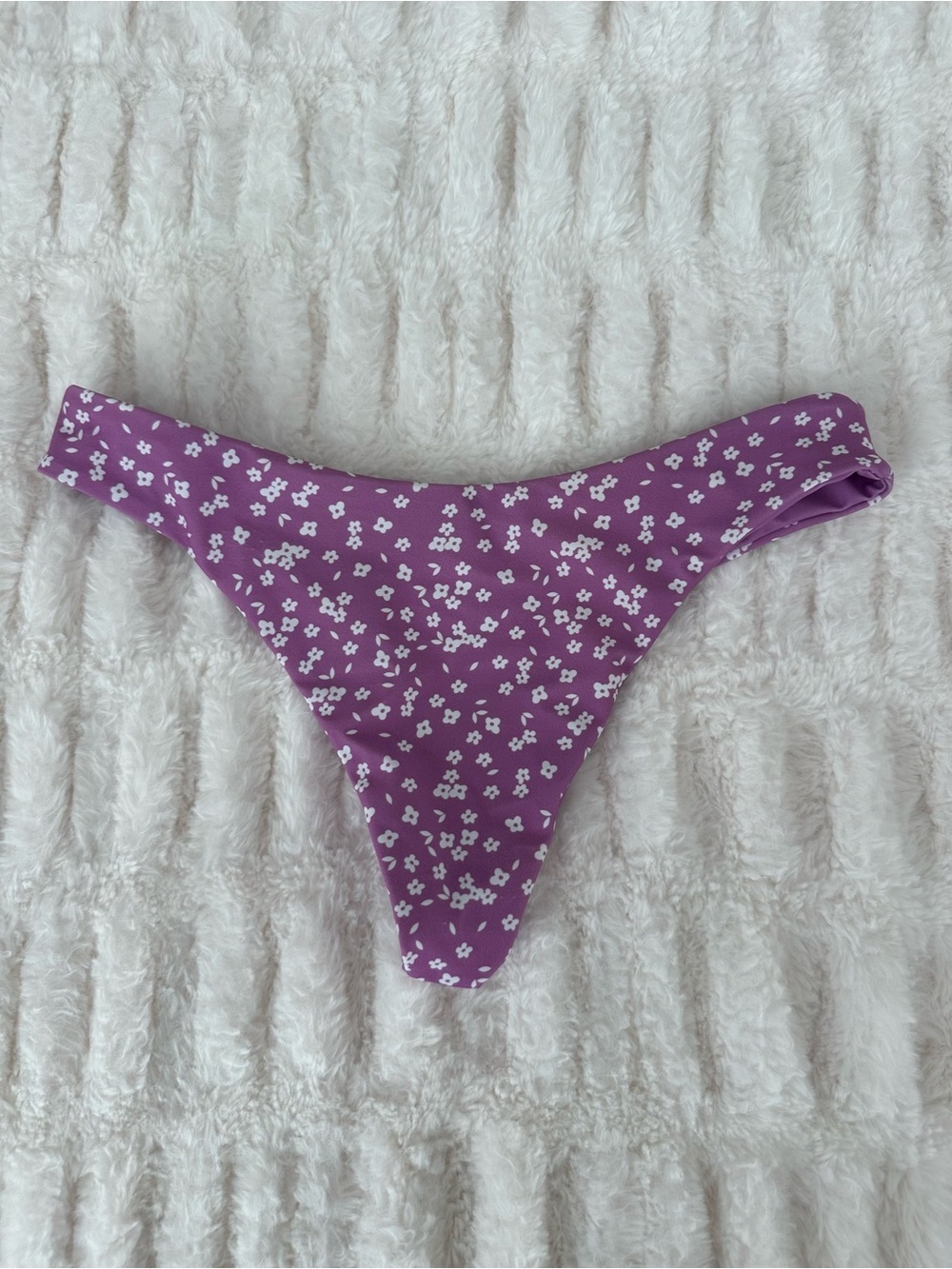 Zaful Purple Floral Bikini Bottoms Size S - Picture 3 of 4